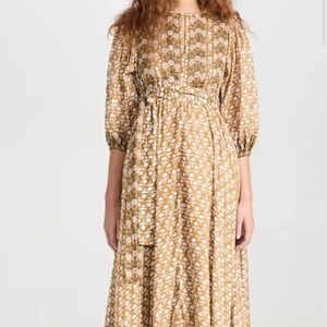 Ruffled Patterned Maxi Dress